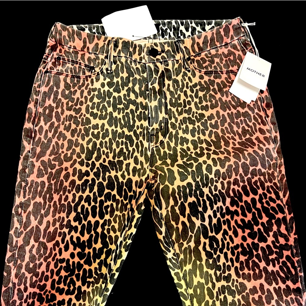 NWT Mother Neon Leopard Print Pants